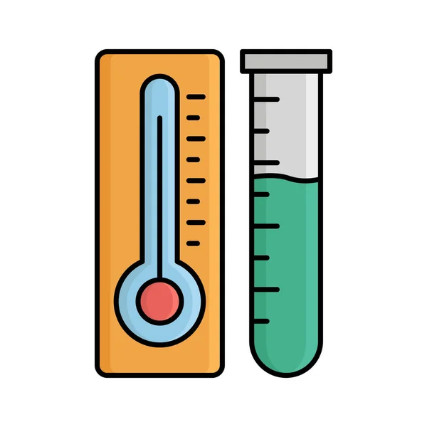 Изолированный Векторный Значок Фляжки Температуры Который Легко Изменен Отредактирован — стоковый вектор