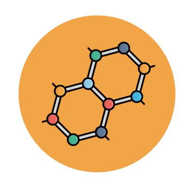 Kolayca değiştirilebilen ya da düzenlenebilen Atomlar İzole Vektör simgesi