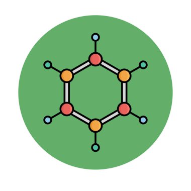 Kimyasal atom izole edilmiş Vektör simgesi kolayca değiştirilebilir ya da düzenlenebilir