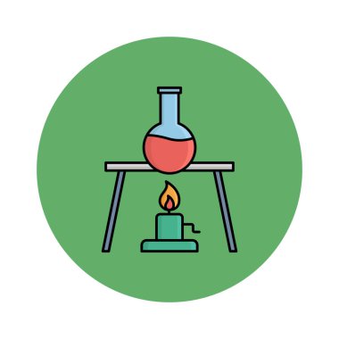 Laboratuvar testi izole edilmiş vektör simgesi kolayca değiştirilebilir ya da düzenlenebilir