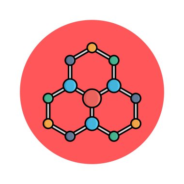 Kolayca değiştirilebilen ya da düzenlenebilen Atom İzole Vektör simgesi