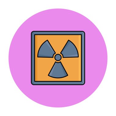 Biyolojik tehlike izole edilmiş Vektör simgesi kolayca değiştirilebilir ya da düzenlenebilir