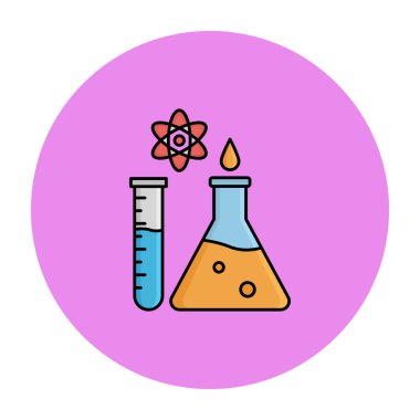 Kimyasal şişe izole edilmiş vektör simgesi kolayca değiştirilebilir ya da düzenlenebilir