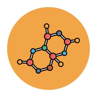 Kimyasal atom izole edilmiş Vektör simgesi kolayca değiştirilebilir ya da düzenlenebilir