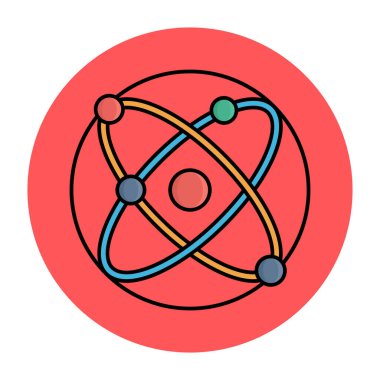 Nötron formülü izole edilmiş vektör simgesi kolayca değiştirilebilir ya da düzenlenebilir