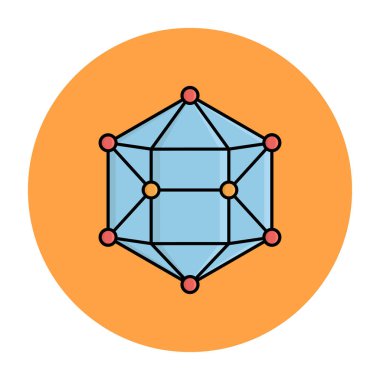 Kolayca değiştirilebilen ya da düzenlenebilen elektron izole edilmiş Vektör simgesi