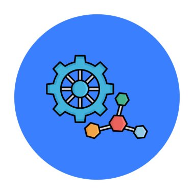 Kolayca değiştirilebilen ya da düzenlenebilen Atom İzole Vektör simgesi
