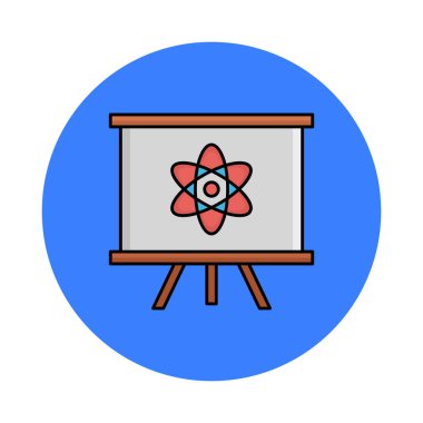 Kolayca değiştirilebilen ya da düzenlenebilen izole edilmiş Vektör simgesindeki elektron