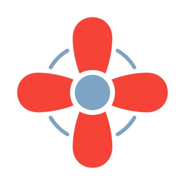 Rüzgâr jeneratörü izole edilmiş vektör simgesi kolayca değiştirilebilir ya da düzenlenebilir