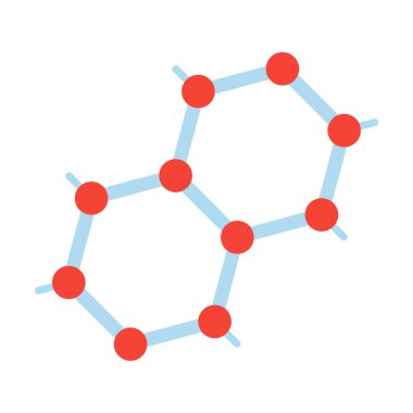Kolayca değiştirilebilen ya da düzenlenebilen Atomlar İzole Vektör simgesi