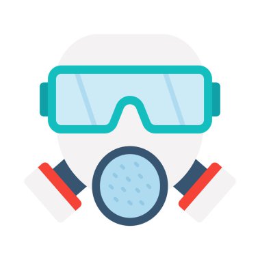 Su maskesi izole edilmiş vektör simgesi kolayca değiştirilebilir ya da düzenlenebilir