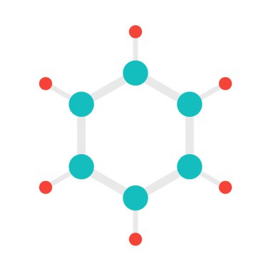 Kimyasal atom izole edilmiş Vektör simgesi kolayca değiştirilebilir ya da düzenlenebilir