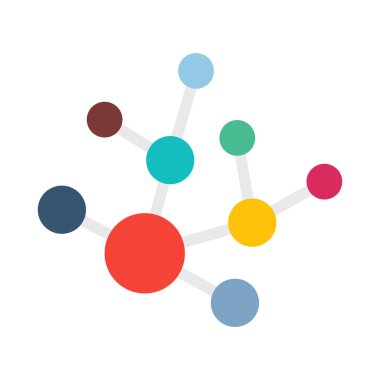 Kolayca değiştirilebilen ya da düzenlenebilen Atomlar İzole Vektör simgesi