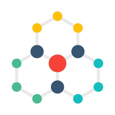 Kolayca değiştirilebilen ya da düzenlenebilen Atom İzole Vektör simgesi