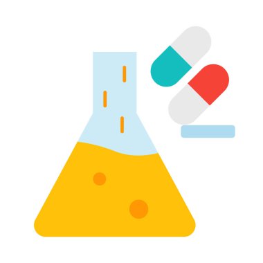 Biyolojik laboratuvar izole edilmiş vektör simgesi kolayca değiştirilebilir ya da düzenlenebilir