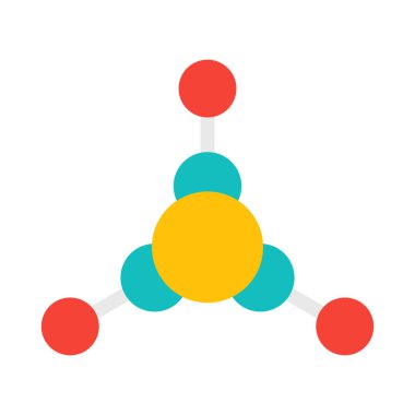 Kolayca değiştirilebilen ya da düzenlenebilen Atom İzole Vektör simgesi