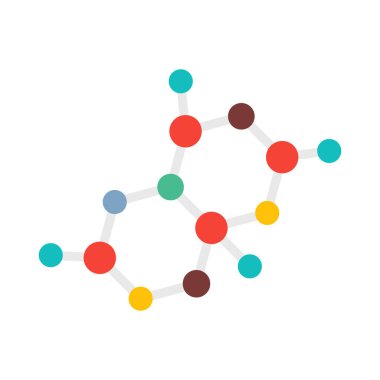 Kimyasal atom izole edilmiş Vektör simgesi kolayca değiştirilebilir ya da düzenlenebilir