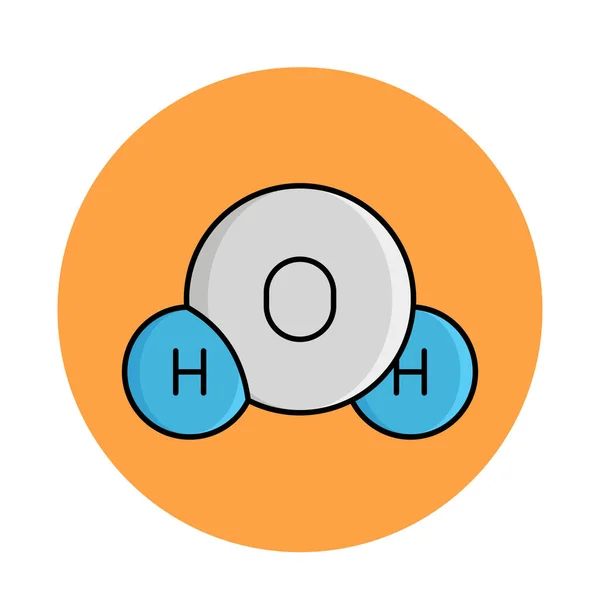 Waterformule Geïsoleerd Vectorpictogram Dat Eenvoudig Kan Worden Gewijzigd Bewerkt — Stockvector