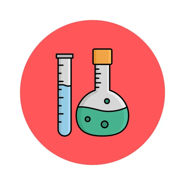 Isoliertes Vektorsymbol Chemielabor Das Leicht Modifiziert Oder Bearbeitet Werden Kann — Stockvektor