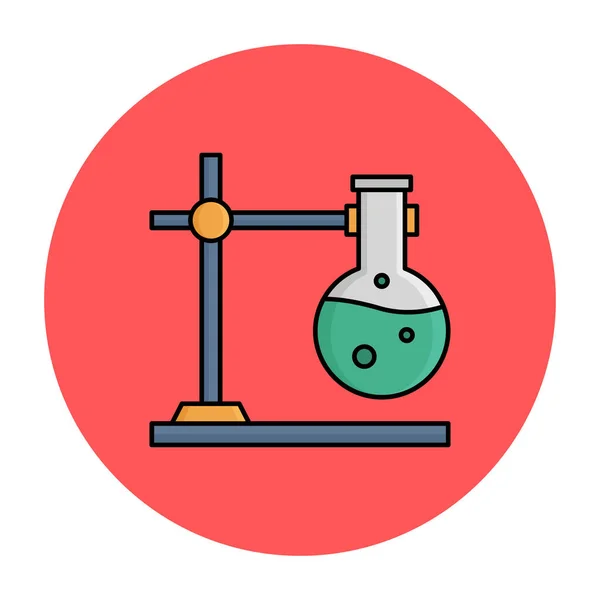 Isolierte Vektor Symbole Für Chemiekolben Die Leicht Modifiziert Oder Bearbeitet — Stockvektor