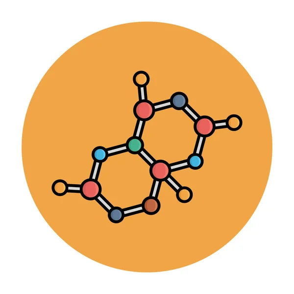Изолированный Векторный Значок Химического Атома Который Легко Изменен Отредактирован — стоковый вектор