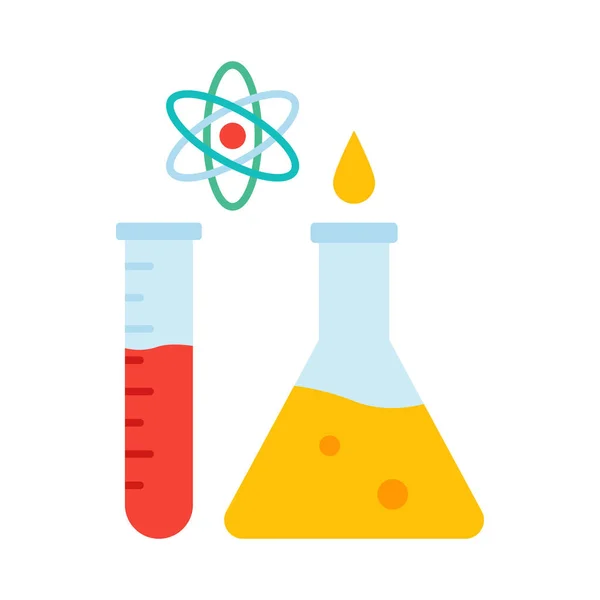 Химическая Фляжка Изолированный Вектор Значок Который Легко Изменен Отредактирован — стоковый вектор