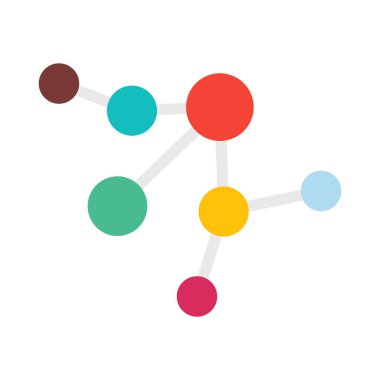 Kolayca değiştirilebilir ya da düzenlenebilir elektron bağlantısı izole edilmiş Vektör simgesi