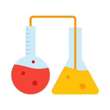 Kolayca değiştirilebilen veya düzenlenebilen kimyasal test izole edilmiş vektör simgesi