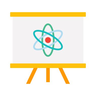 Kolayca değiştirilebilen ya da düzenlenebilen izole edilmiş Vektör simgesindeki elektron