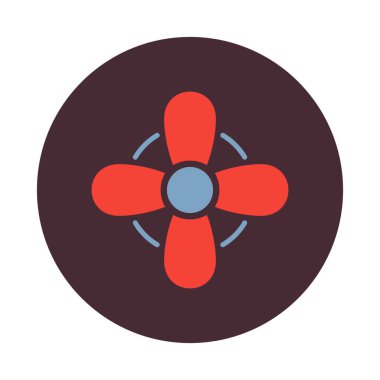 Rüzgâr jeneratörü izole edilmiş vektör simgesi kolayca değiştirilebilir ya da düzenlenebilir