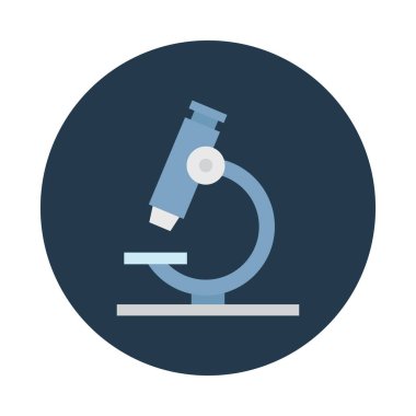Laboratuar mikroskobu izole edilmiş vektör simgesi kolayca değiştirilebilir ya da düzenlenebilir
