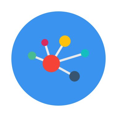 Kolayca değiştirilebilen ya da düzenlenebilen Atom İzole Vektör simgesi