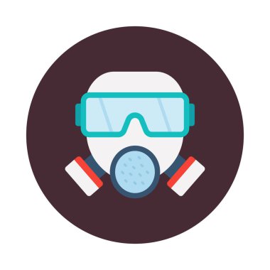 Su maskesi izole edilmiş vektör simgesi kolayca değiştirilebilir ya da düzenlenebilir