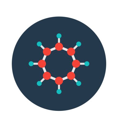 Kolayca değiştirilebilen ya da düzenlenebilen Atomlar İzole Vektör simgesi