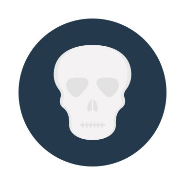 Kolayca değiştirilebilen ya da düzenlenebilen Skelton izole edilmiş Vektör simgesi