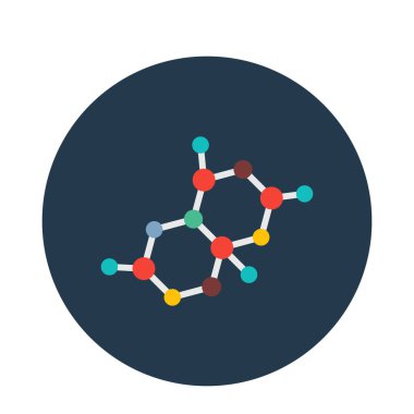 Kimyasal atom izole edilmiş Vektör simgesi kolayca değiştirilebilir ya da düzenlenebilir