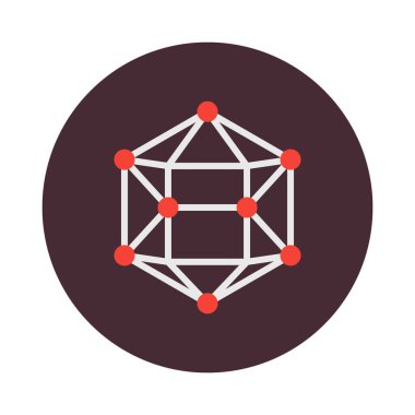 Kolayca değiştirilebilen ya da düzenlenebilen elektron izole edilmiş Vektör simgesi