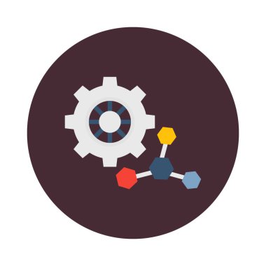 Kolayca değiştirilebilen ya da düzenlenebilen Atom İzole Vektör simgesi