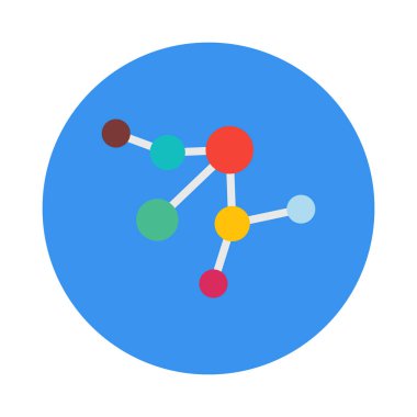 Kolayca değiştirilebilir ya da düzenlenebilir elektron bağlantısı izole edilmiş Vektör simgesi