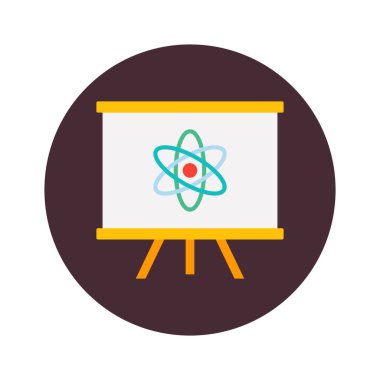 Kolayca değiştirilebilen ya da düzenlenebilen izole edilmiş Vektör simgesindeki elektron