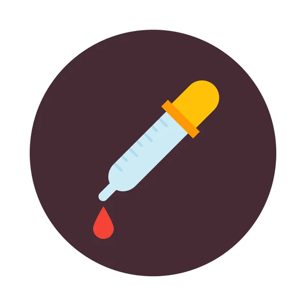 Compte Gouttes Test Icône Vectorielle Isolée Qui Peut Être Facilement — Image vectorielle