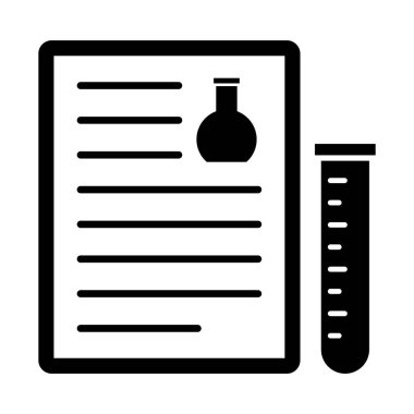Kolayca değiştirilebilen ya da düzenlenebilen biyografik rapor izole edilmiş Vektör simgesi