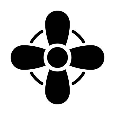 Rüzgâr jeneratörü izole edilmiş vektör simgesi kolayca değiştirilebilir ya da düzenlenebilir