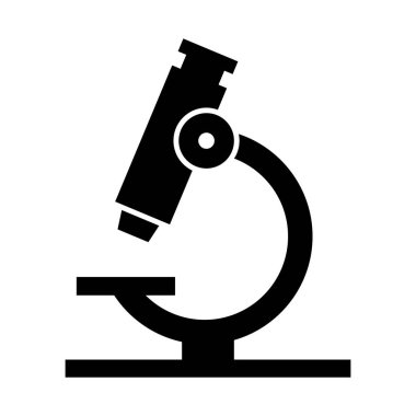 Laboratuar mikroskobu izole edilmiş vektör simgesi kolayca değiştirilebilir ya da düzenlenebilir