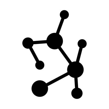 Kimya bileşiği Kolayca değiştirilebilen veya düzenlenebilen izole edilmiş vektör simgesi