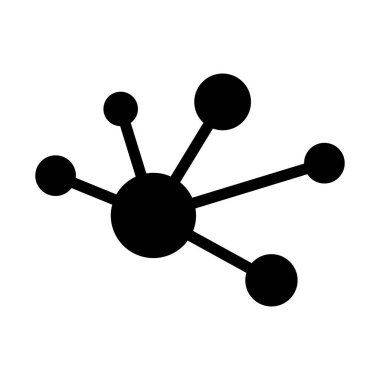 Kolayca değiştirilebilen ya da düzenlenebilen Atom İzole Vektör simgesi