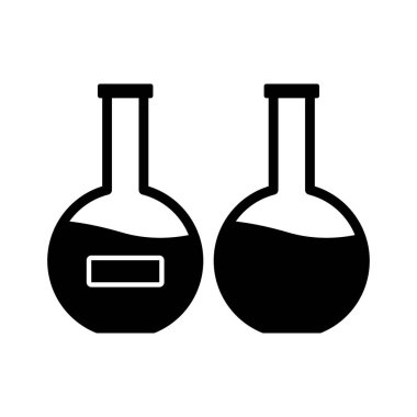 Kimyasal şişe izole edilmiş vektör simgesi kolayca değiştirilebilir ya da düzenlenebilir