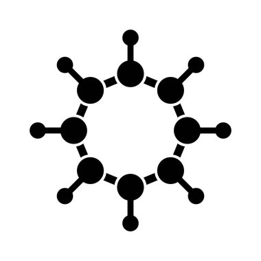 Kolayca değiştirilebilen ya da düzenlenebilen Atomlar İzole Vektör simgesi