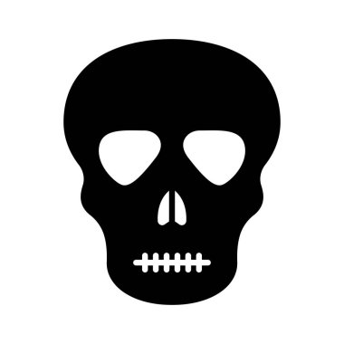 Kolayca değiştirilebilen ya da düzenlenebilen Skelton izole edilmiş Vektör simgesi