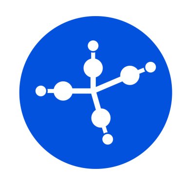 Kimya bileşiği Kolayca değiştirilebilen veya düzenlenebilen izole edilmiş vektör simgesi